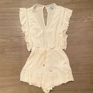 She & Sky Cream Romper